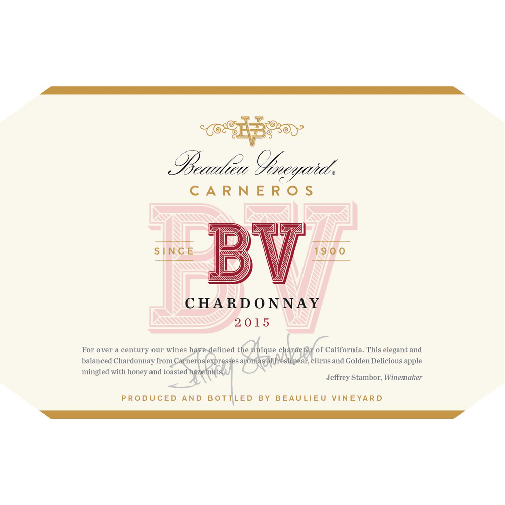 Beaulieu Vineyard Napa Valley Chardonnay 750ml 