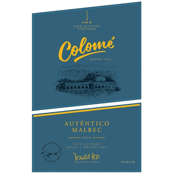 Bodega Colome Cafayate Calchaqui Valley Autentico Malbec 750ml 