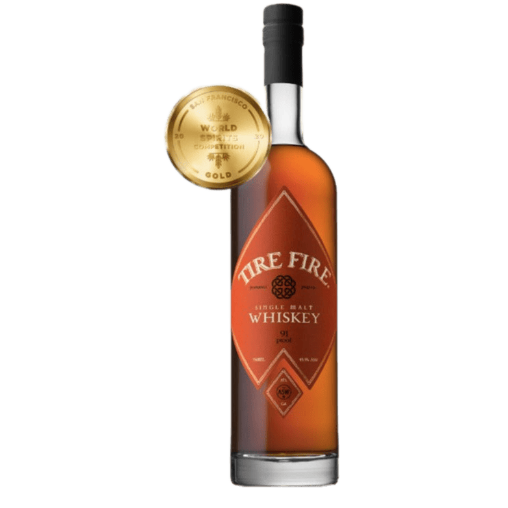 ASW Distillery Tire Fire Heavily Peated Single Malt Whiskey - 750ML Whiskey