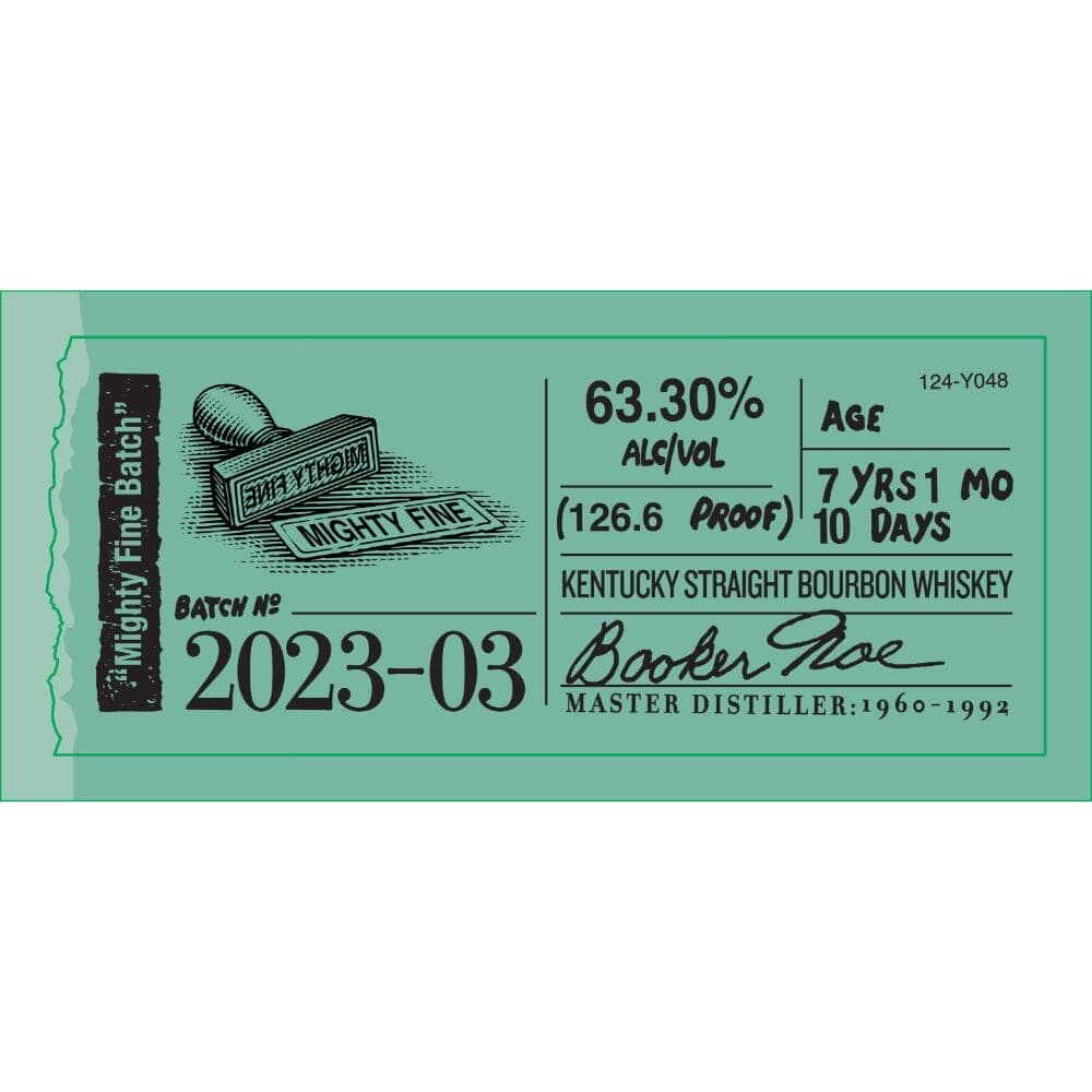 Booker’s Bourbon "Mighty Fine Batch" 2023-03 