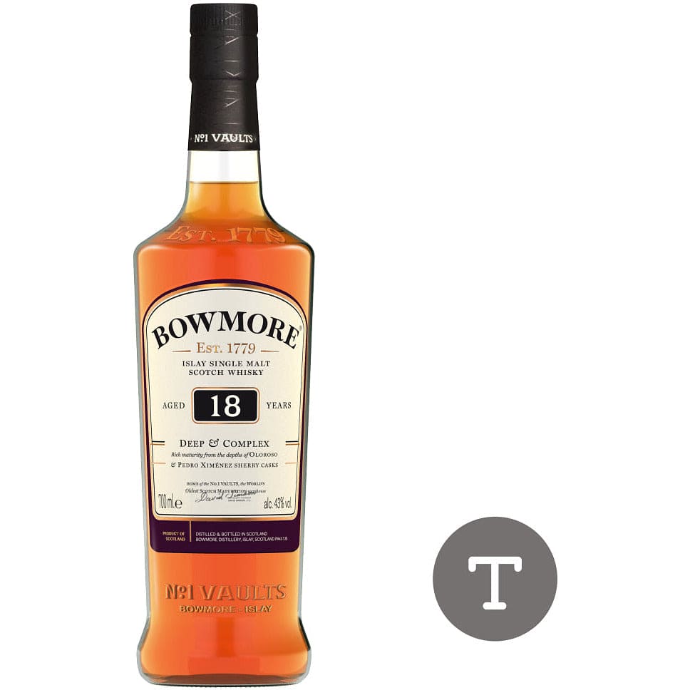 Bowmore 18 Year Old Islay Single Malt Scotch Whisky 750 ml 