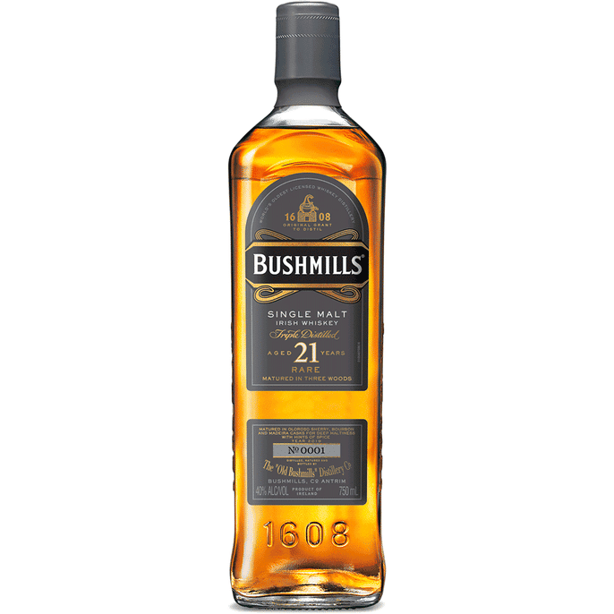 Bushmills 21 Year Single Malt Irish Whiskey 