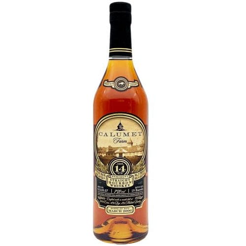 Calumet Farm 14 Year Old Single Rack Black Bourbon Whiskey 