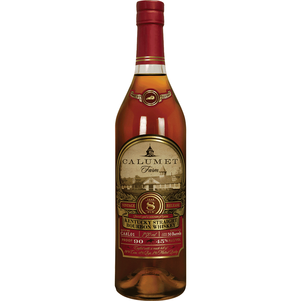 Calumet Farm 8 Year Old Kentucky Straight Bourbon Whiskey 90 Proof 