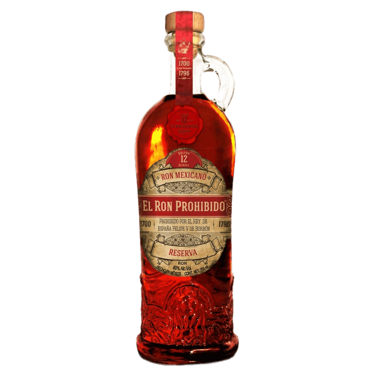 El Ron Prohibido Mexican Rum Reserva 12 Yr - 750ML 