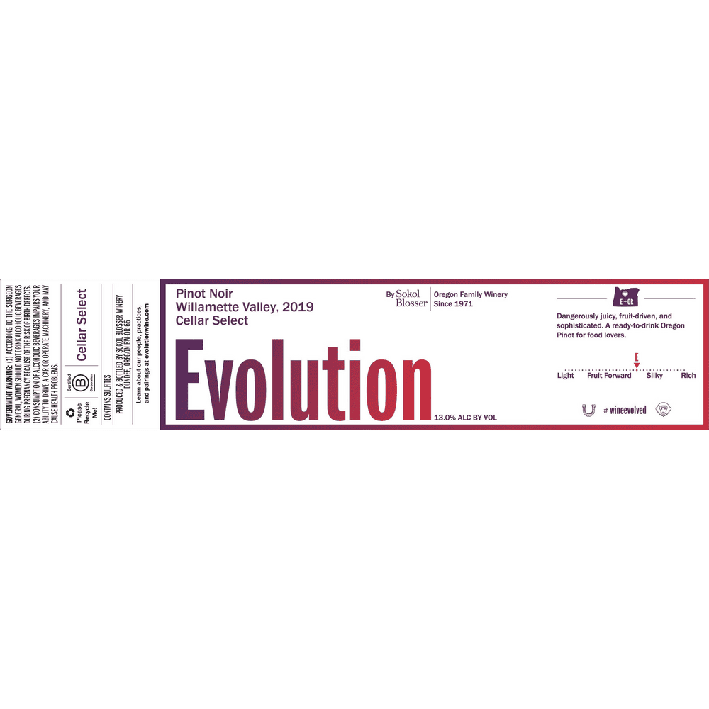 Evolution Willamette Valley Pinot Noir - 750ML