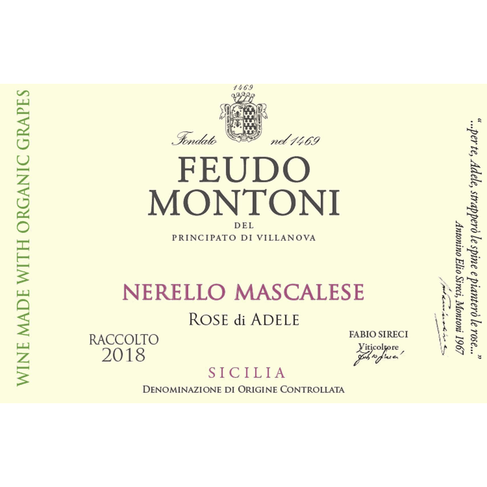 Feudo Montoni Rose Di Adele Sicily Nerello Mascalese - 750ML