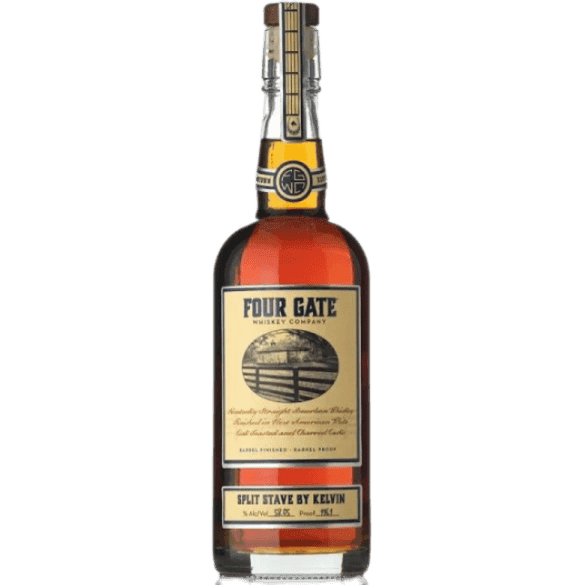 Four Gate Split Stave by Kelvin Straight Bourbon - 750ML 