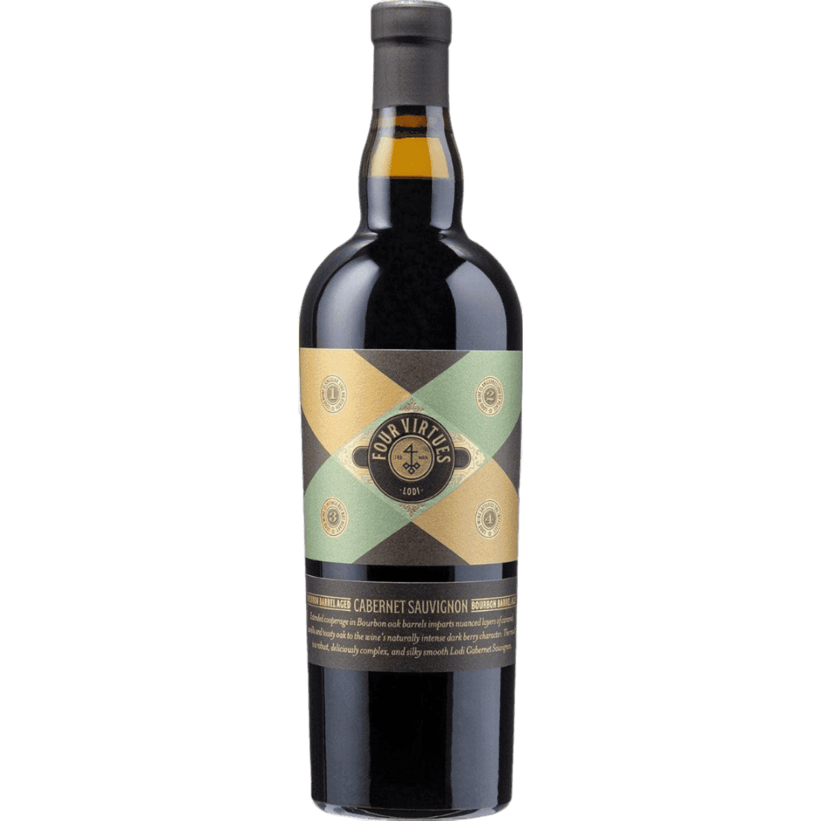 Four Virtues Lodi Bourbon Barrel Aged Cabernet Sauvignon - 750ML 