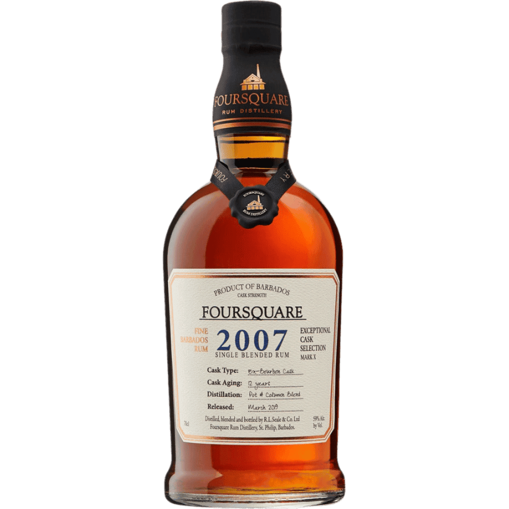 Foursquare Mark X "2007" Single Blended 12 Year Rum - 750ML 