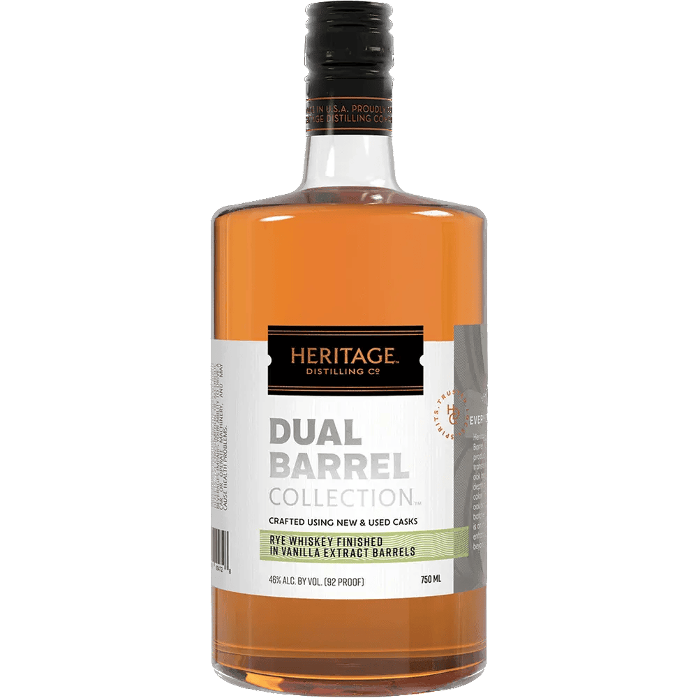 Heritage Dual Barrel Rye Whiskey Real Liquor