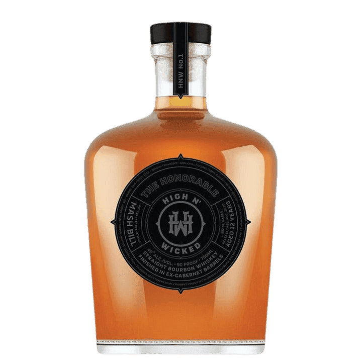 High N' Wicked 12 Years Old The Honorable Straight Bourbon Whiskey Finished In Ex-Cabernet Barrels - 750ML 
