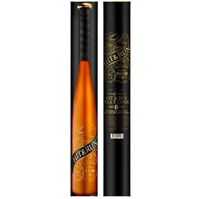 Hit & Run 8 Year Dominican Rum Baseball Bat - 750ML 
