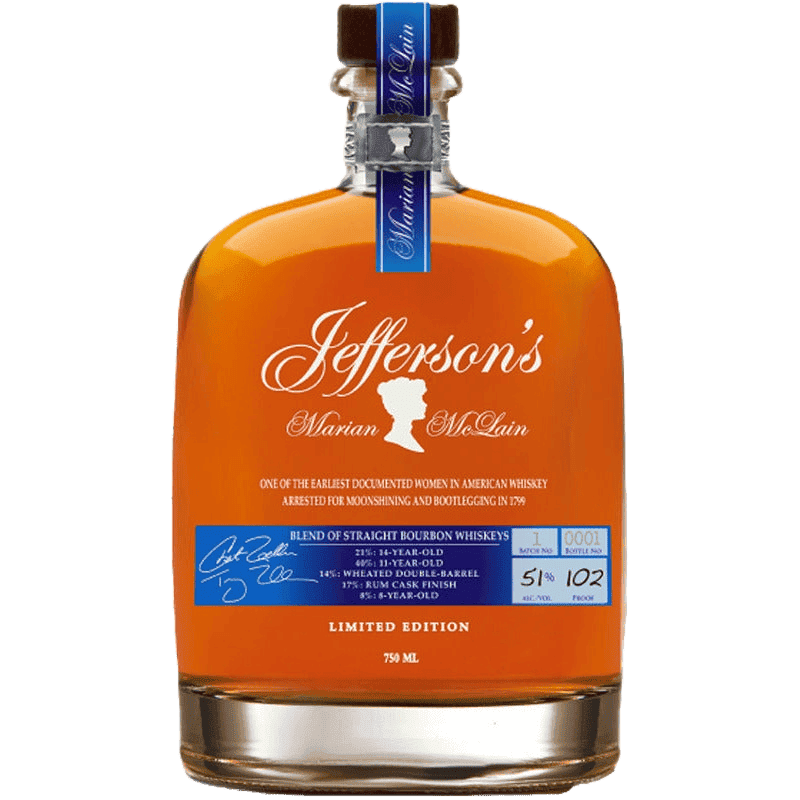 Jefferson’s Marian McLain Limited Edition Bourbon Whiskey - 750ML 