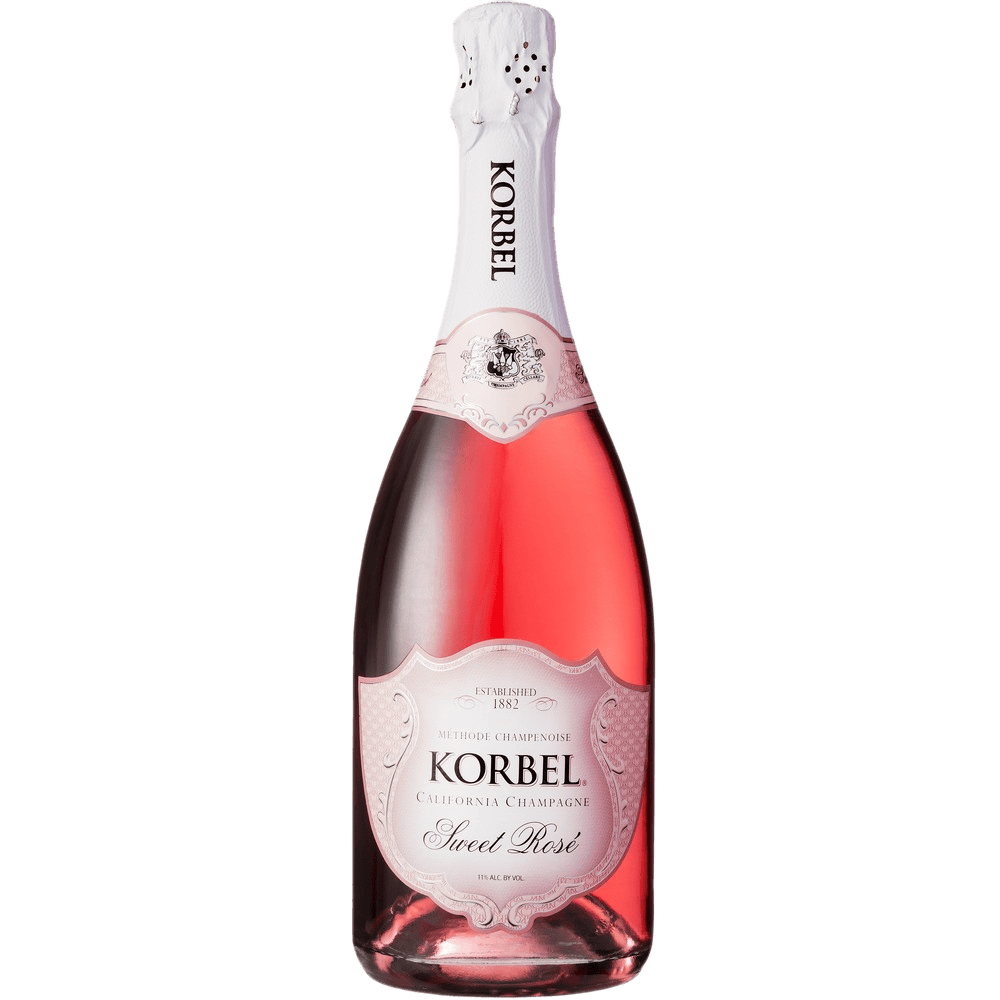 Korbel Sparkling California Sweet Rose Sparkling Champagne - 750ML 