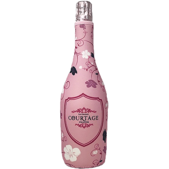 Le Grand Courtage Rose Neoprene Sleeve - 750ML 