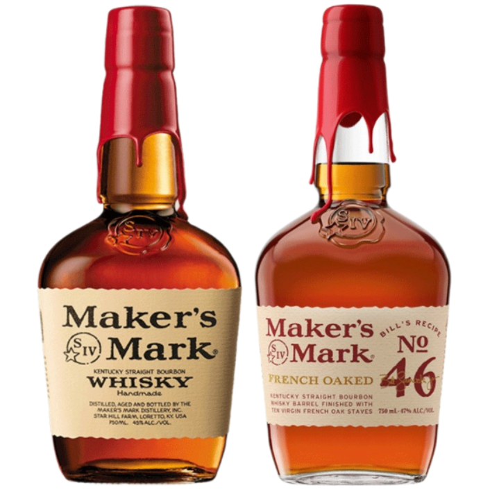 Maker's Mark Bourbon & Maker's Mark 46 Bundle - 750ML 