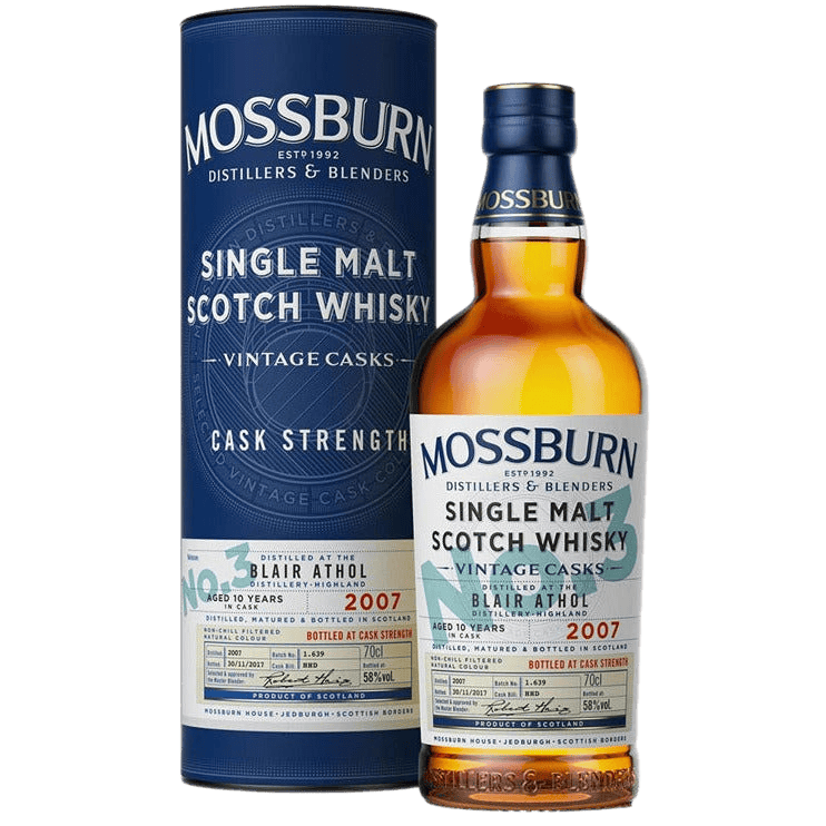 Mossburn Single Malt Scotch Blair Athol Distillery Vintage Casks No.3 10 Yr - 750ML 