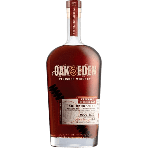 Oak & Eden Bourbon & Vine Cabernet Steeped Oak Bourbon Whiskey - 750ML 