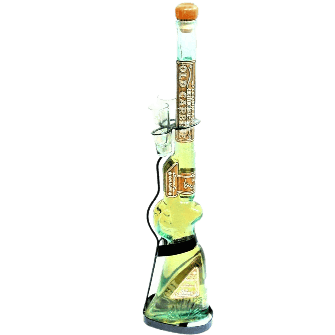 Old Carbine Reposado Rifle with 2 shot glasses Tequila - 750ML 