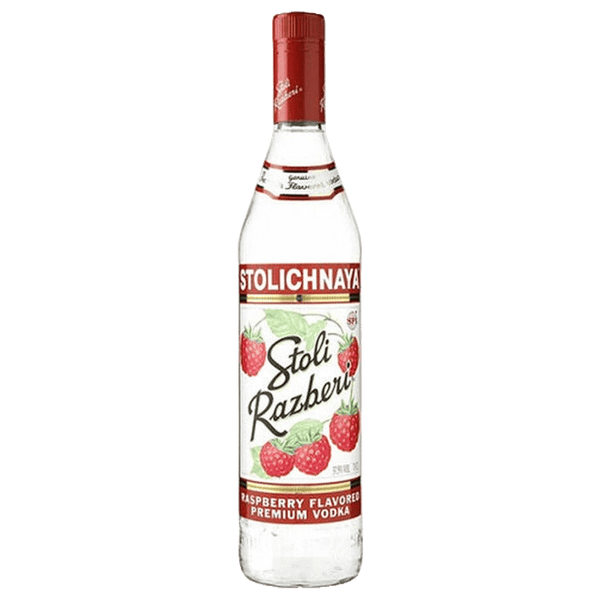 Stolichnaya Razberi Flavored Russian Vodka 75 Proof - 750ML