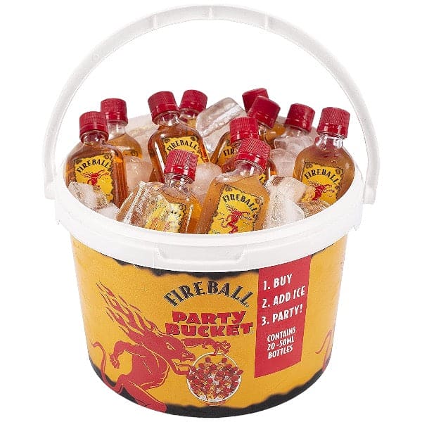 Fireball Cinnamon Whiskey Party Bucket Real Liquor