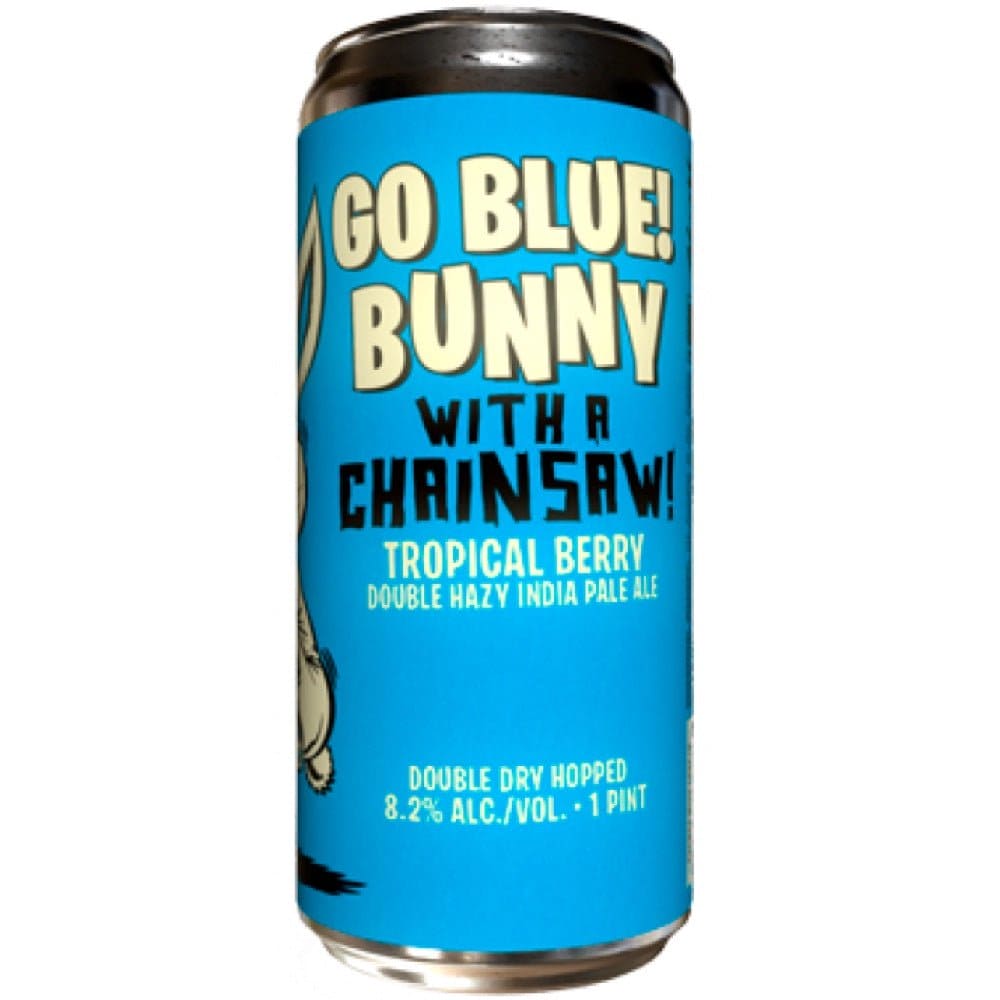 Paperback Go Blue Bunny With A Chainsaw Beer  